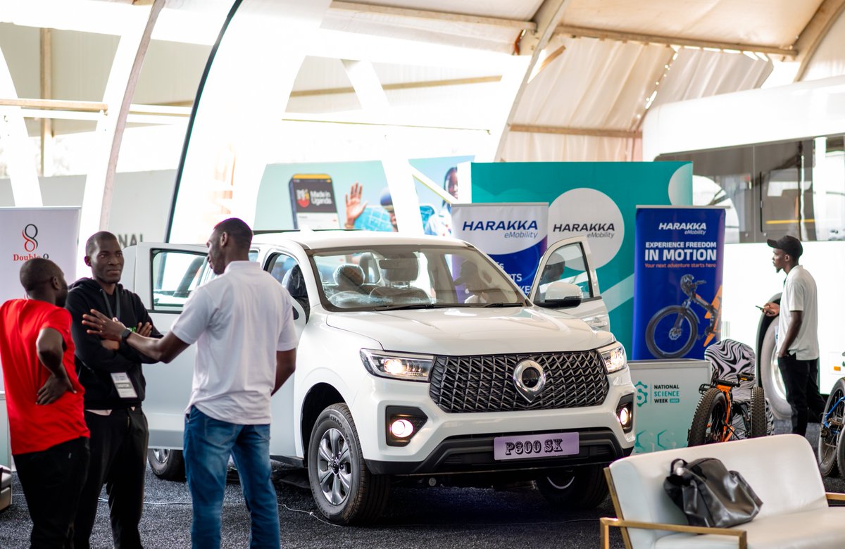 STIsecretariat's tweet photo. This week around 2500 Ugandans have interacted with;
• Locally manufactured electric buses & two‑wheelers
• Diagnostic kits developed by Ugandan scientists
• Space scientists who sent the ClimCam to the moon 
• Made‑in‑Uganda electronics 
• Agro‑industrial products 
Innovation is no longer abstract; it is visible, tangible, and growing.
#NSWUg2026 #STIWorksUg