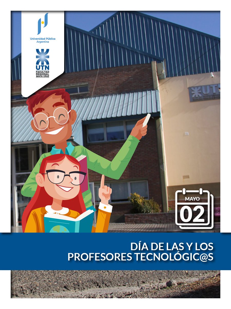 utn_frsc's tweet photo. 📌 2 de mayo | Día de las y los Profesores Tecnológicos
👩‍🏫👨‍🏫 Gracias por enseñar y transformar realidades
#DocentesUTN #EducaciónTecnológica https://t.co/Uft9FeaRgo