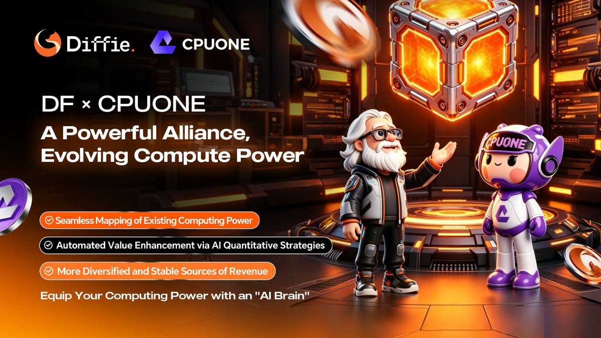 Diffie_protocol's tweet photo. 🤖 Your computing power needs an upgrade!

DF × CPUONE Equip your computing power with an AI brain, and profits run automatically!

No need to monitor the market
no need to worry—let quantitative strategies do the work for you!
#DF #CPUONE #IntelligentComputingPower https://t.co/tgjwiVwpW9