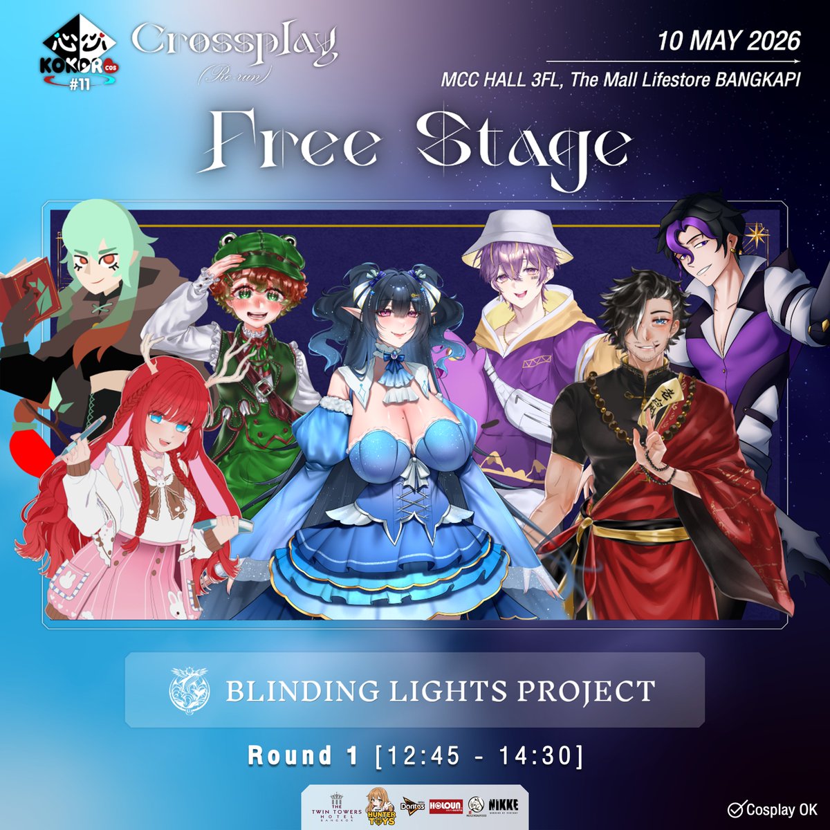 kokorocos_ai's tweet photo. "The Lights that lead to our hope and dreams"
.
พบกับการแสดง Free Stage ของกลุ่ม Vtuber | Blinding Lights Project https://t.co/cxYfpOlkr2
