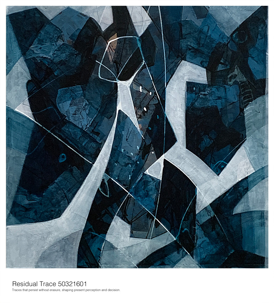 ichishou_d's tweet image. Residual Trace 50321601 
Traces that persist without erasure, shaping present perception and decision.    

#painting #artwork #abstractpainting