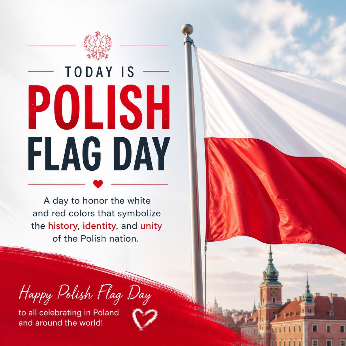 PLinErbil's tweet photo. Today we proudly celebrate Polish Flag Day 🇵🇱
A day to honor the white and red colors that symbolize the history, identity, and unity of the Polish nation.

Happy Polish Flag Day to all celebrating in Poland and around the world! https://t.co/83dG98deef