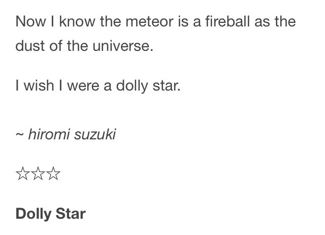 HRMsuzuki's tweet image. […]

“When I was just a little girl I asked my mother, what will I be Will I be pretty, will I be rich Here’s what she said to me.”

Doris Day sings in Que Sera Sera.

— «Dolly Star» 

・

#ICYMI: I hope you all enjoy my collages published in MoonChild Magazine, 2017.
Link ⬇️