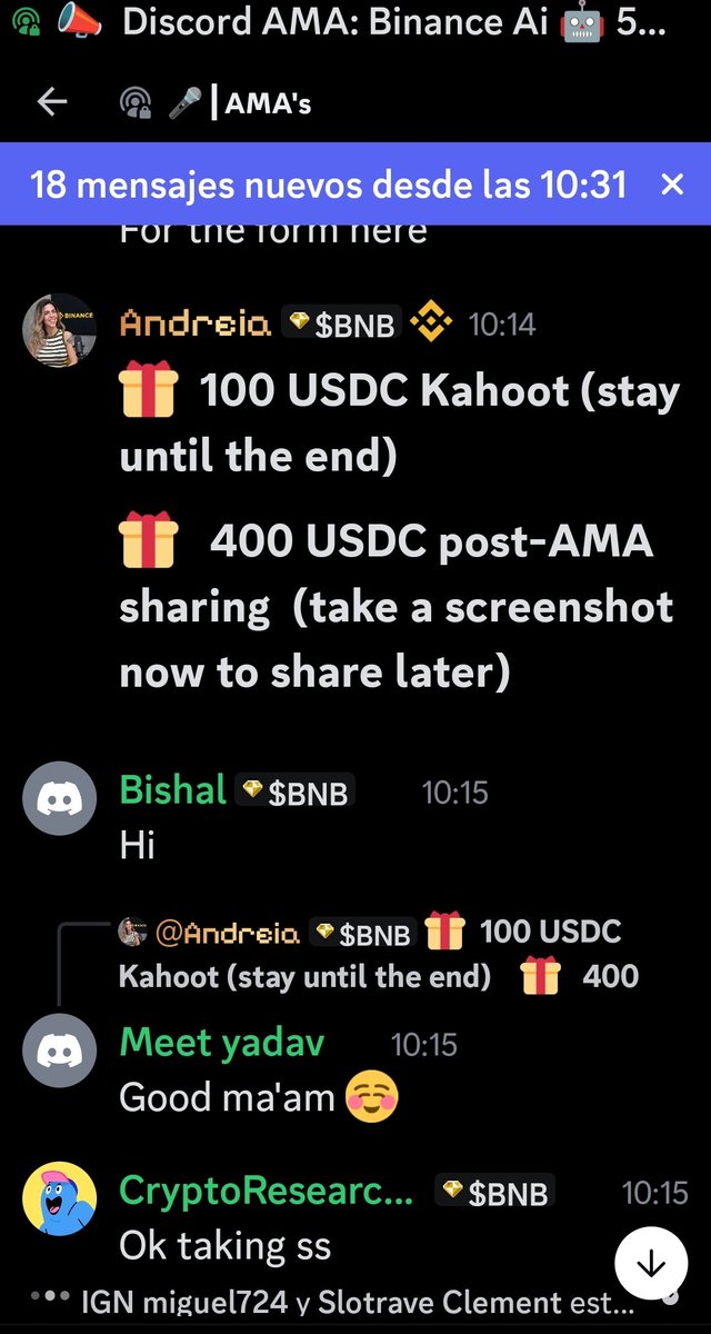 AlejandroSLealW's tweet photo. At Binance's AMA, I learned that it's productive to use IA bots for cryptocurrency trading
#BinanceAi
https://t.co/GI9UMPLmDo https://t.co/SXoudN6vjf
