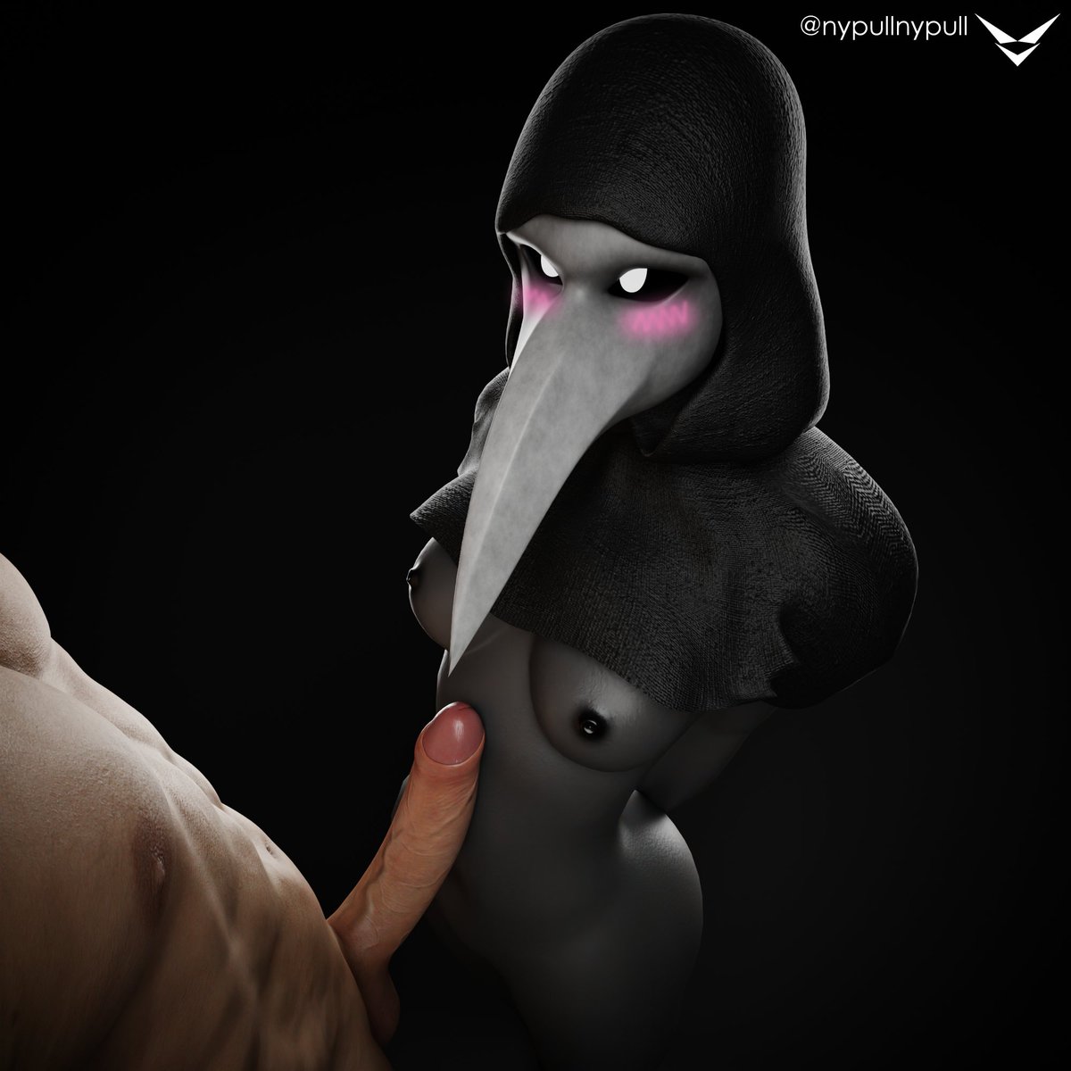 nypullnypull's tweet photo. maybe the cure can wait for a while...

male model by: @hymcake 

#SCP #SCP049 #NSFW https://t.co/AalNrgcCfw