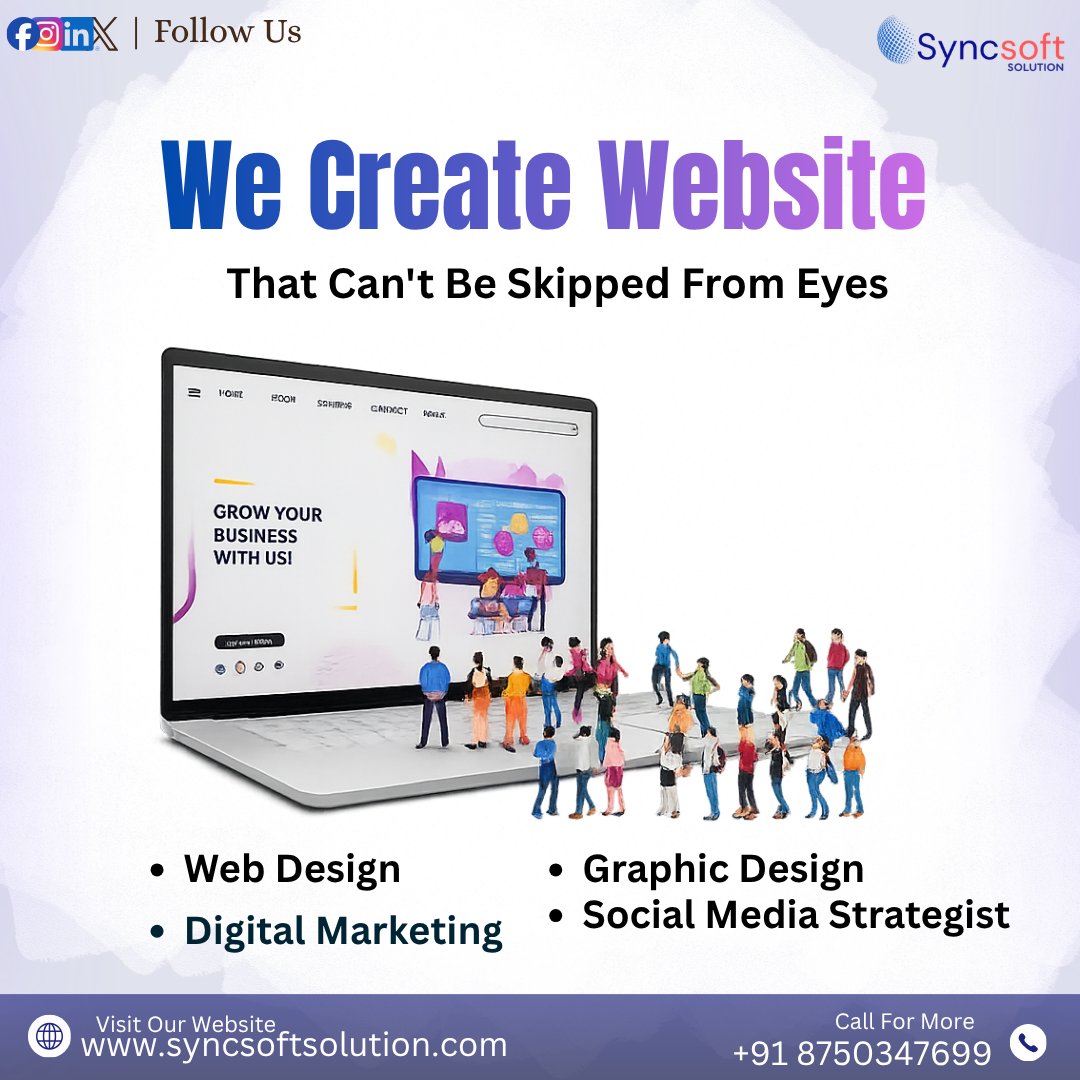 infoSyncsoft's tweet photo. Build a website that stands out 💻

Design that attracts. Performance that converts.

🌐 https://t.co/4fN1nlryek
📞 +91 8750347699

#WebDesign #DigitalMarketing #BusinessGrowth https://t.co/Ia9ovubfdv