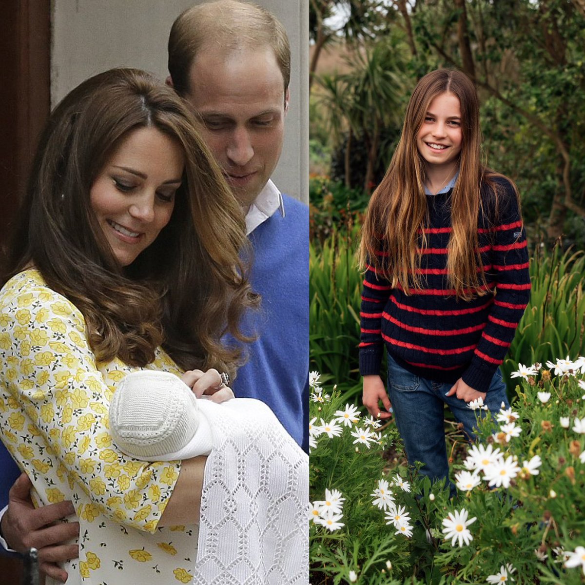 Between 2015 and 2026
From a newborn daughter her parents look at her with pride and happiness to a beautiful young girl 🎂💖🥹
#PrinceandPrincessofWales #PrincessCharlotte #HappyBirthdayPrincessCharlotte