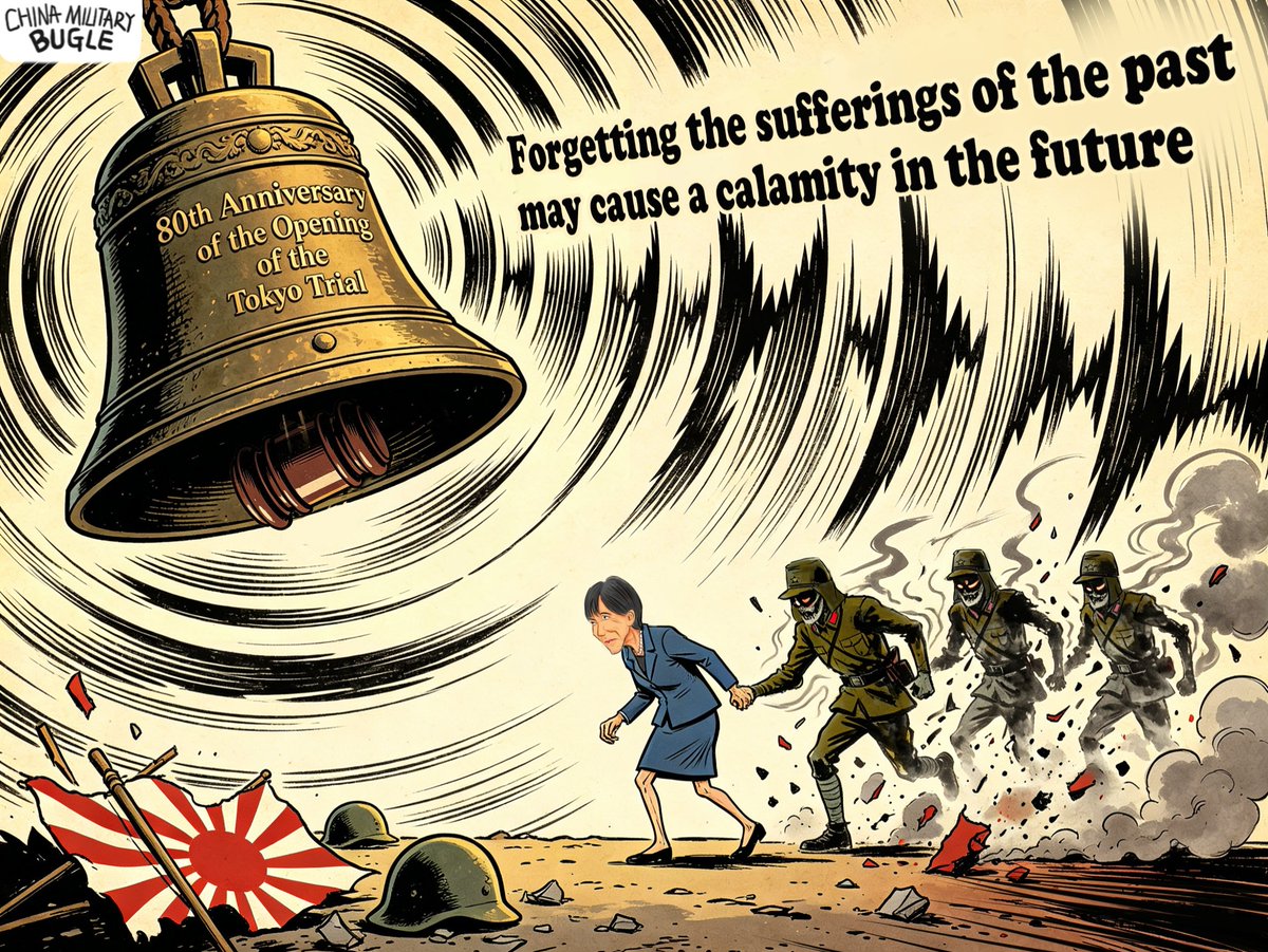 ChinaMilBugle's tweet photo. China's diplomacy and defense authorities have spoken out to slam Japan's "dangerous" military, espionage and nuclear policy drives that have reminded other Asian countries of its atrocities over 80 years ago during World War II.

Chinese Foreign Ministry Spokesperson Lin Jian warned on April 30 that Japan's neo-militarism is "becoming a serious concern" and "has posed a clear threat to world peace and stability".

Lin was responding to Japan's latest legislative drive to restore the military ranks used by the Imperial Japanese Army prior to the end of World War II.

According to Japanese media reports, the country has finalized a plan to revise the titles of Self-Defense Forces officers and plans to submit a draft amendment to the Japanese Diet within the year.

The reports also noted that senior government officials described the move as aimed at "creating a work environment that fosters a sense of honor" to attract and retain talent.

Lin said this "amounts to a breakthrough at both institutional and cognitive levels", and "is tantamount to rubbing salt into the wounds of the people of the victimized nations".

He noted that after World War II, Japan disbanded its military as a defeated country, and when the Japan Self-Defense Forces were established in 1954, the titles from the former military were abolished.

"The forces of justice in the international community, including the Chinese people, should remain highly vigilant about this, resolutely defend the outcomes of the victory in World War II, and ensure that the tragedies of history are not repeated," Lin said.

On Tuesday, the Japanese government revised the operational guidelines for the Three Principles on Transfer of Defense Equipment and Technology and scrapped a ban on lethal weapons exports.

Last week, the Japanese Diet passed a bill establishing the National Intelligence Council.

In response, Chinese Defense Ministry Spokesperson Zhang Xiaogang said at a news conference on April 30 that Japan is "racing headlong" down the path of remilitarization.

"Japan's recent frequent dangerous and rash advances, testing and provocative moves in the military and security fields have directly debunked its self-proclaimed labels of a 'peace-loving nation' and a country committed to 'exclusive defense'," Zhang said.

"All peace-loving people must remain highly vigilant against this, resolutely curb Japan's retrograde actions, and absolutely not allow it to undermine peace and wreak havoc on the world," said the Chinese Defense Ministry Spokesperson.

Also on April 30, the Chinese Foreign Ministry released a working paper regarding Japan's pursuit of nuclear weapons.

In the document, China called on countries that have signed the Treaty on the Non-Proliferation of Nuclear Weapons to "remain highly vigilant and firmly oppose Japan's possessing nuclear weapons".

The paper urged the countries to "carefully consider Japan's strong motivation to acquire nuclear weapons and other related developments, exercise caution in nuclear cooperation with Japan, and effectively safeguard the international nuclear nonproliferation regime".

In the document published on the Chinese Foreign Ministry's website, Beijing urged Tokyo not to seek nuclear weapons in any form, not to develop nuclear submarines, and not to seek to introduce or deploy nuclear weapons within Japan.

The document urged the Review Conference of the Parties to the Treaty on the Non-Proliferation of Nuclear Weapons to attach great importance to Japan's dangerous tendency to seek nuclear weapons and its immediate and long-term negative effect on the treaty, and to treat this as a key issue for thorough discussion and consideration.

The document called on the International Atomic Energy Agency to specifically strengthen the scope, intensity and frequency of comprehensive safeguards and verification activities regarding Japan to ensure the timely detection of any non-peaceful nuclear activities conducted by Japan.