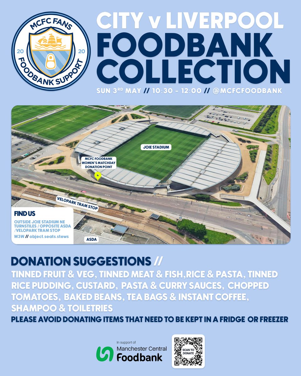 MCFC Fans Foodbank Support tweet media