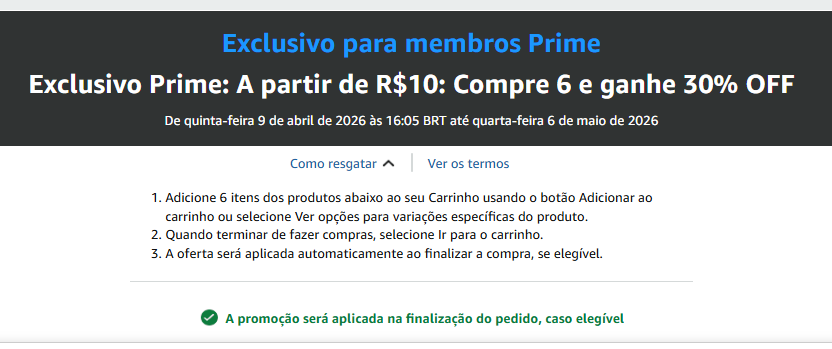 clubedeoferta_s's tweet image. Oferta Amazon✨

🗣️Compre 6 e ganhe 30% OFF
⚠️Use o cupom: COMBO30
👉🏼amzn.to/3OHkwIi
#anuncio #desconto #oferta #promo