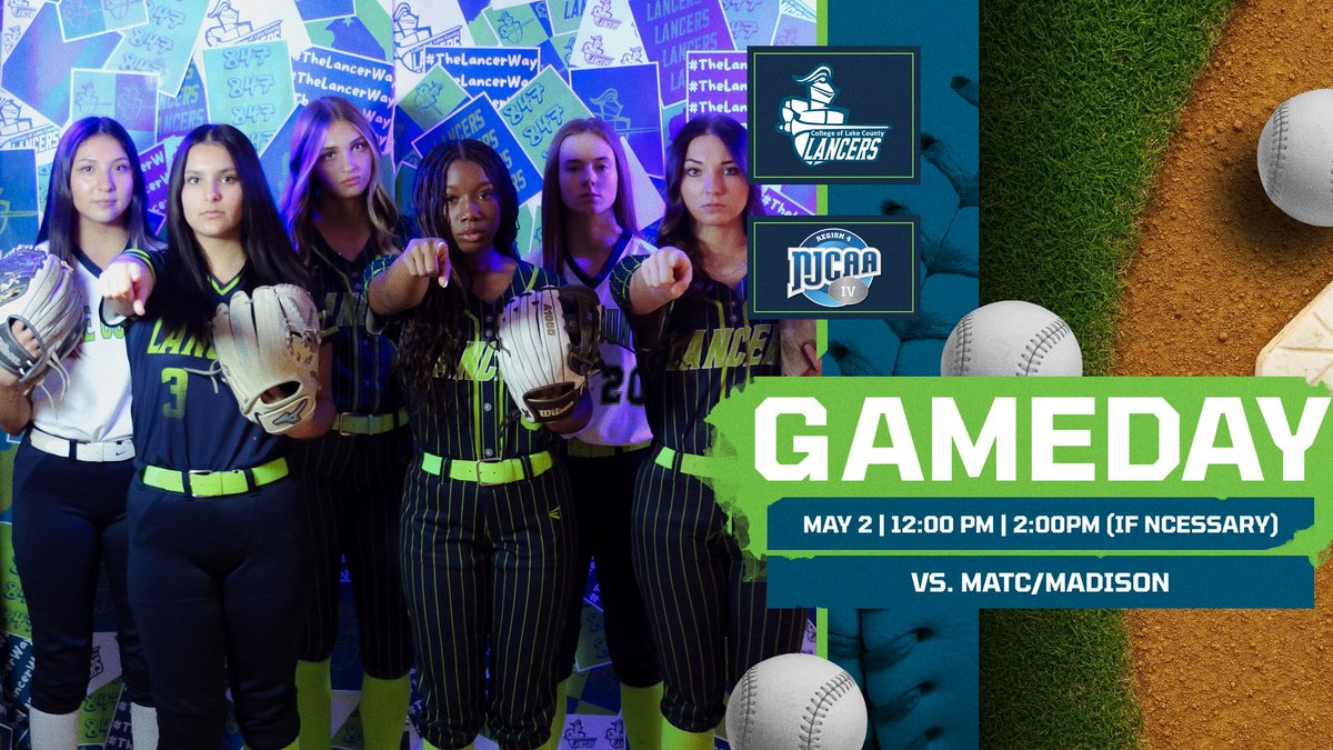 CLCLancers's tweet photo. 🥎GAME DAY🥎
🆚MATC/Madison (10am Winner)
🏆NJCAA Region 4 Tournament
📍Lake Forest, IL (Deerpath Park)
🕑12PM + 2PM (If Necessary)
📺Follow on GameChanger
#TheLancerWay https://t.co/muO3CEhhlf