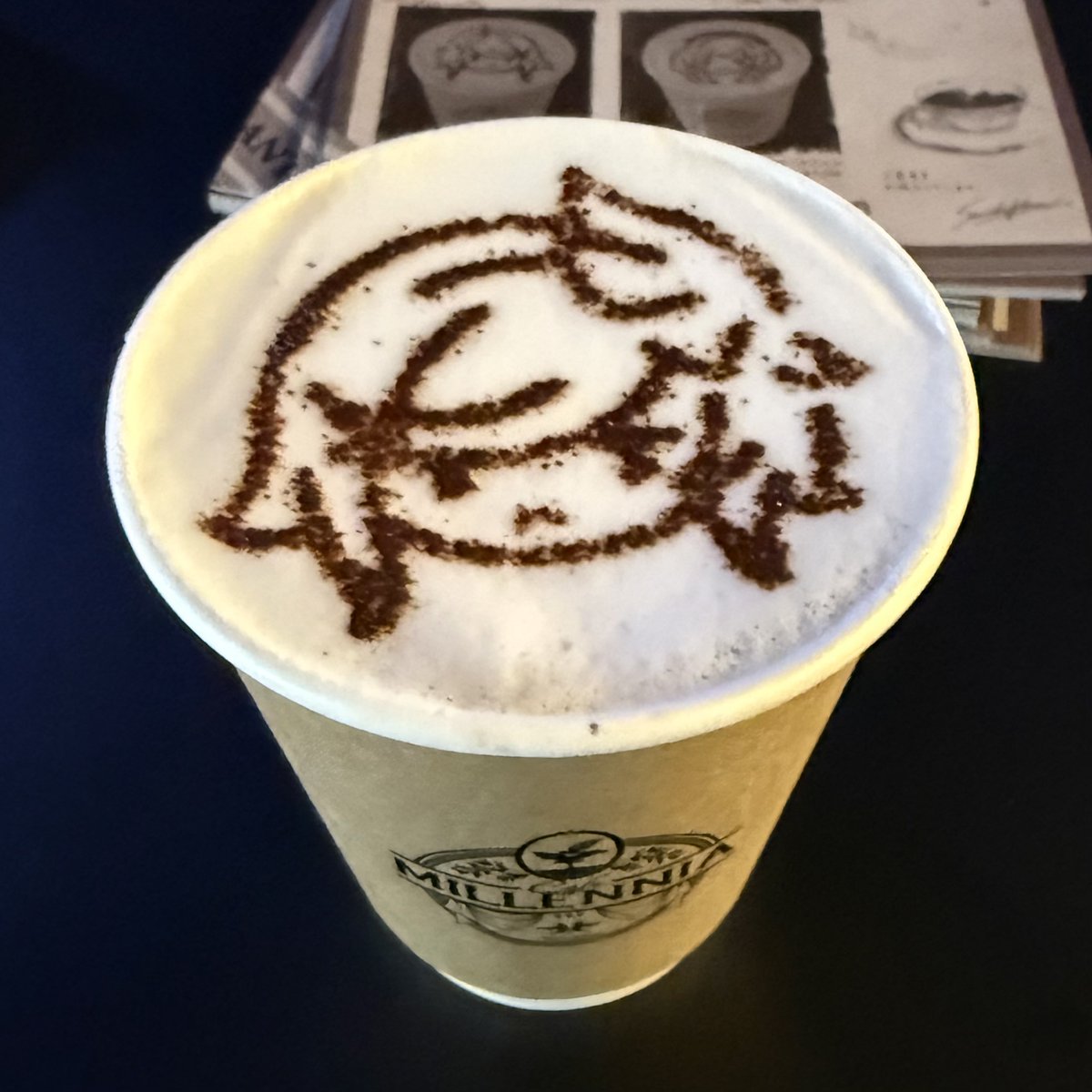granblue_en's tweet photo. “I added this to the menu when everyone was helping renovate. A crew member drew a portrait of Sariel that looked just like him, and I asked for permission to use it.

Sariel has found his path, and this celebrates his future.” -Sandalphon https://t.co/OJRozhT1jF