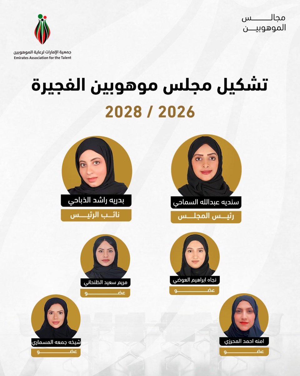 Uae_Talented's tweet photo. خطوة نوعية لتمكين الكفاءات الوطنية: اعتماد مجالس الموهوبين بكل إمارة لاكتشاف وصقل ودعم المواهب.

📍 من كل إمارة… تبدأ رحلة صناعة المستقبل ✨ #فخورين_بالإمارات https://t.co/IDFqtgevgN