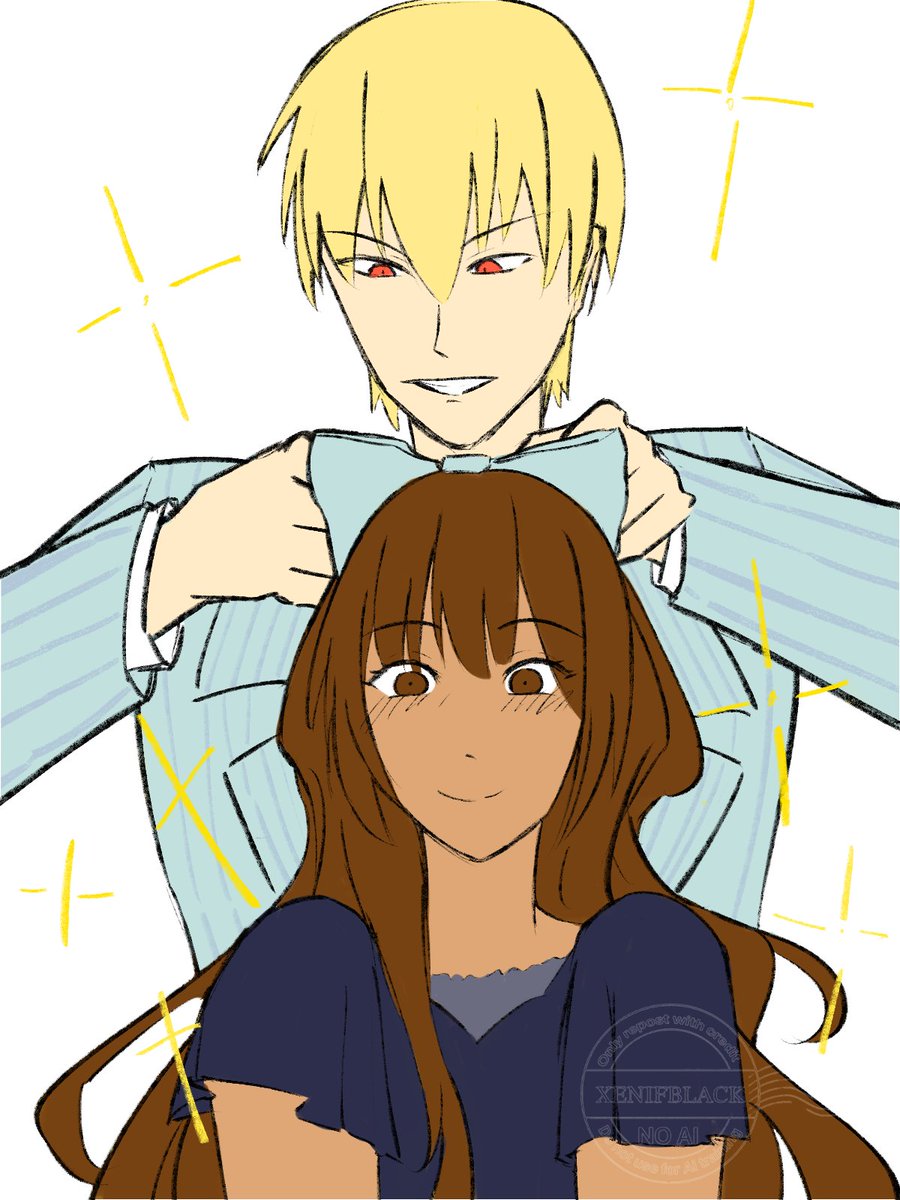 XenifBlack's tweet image. Gil is a girl dad to Tine i love them so much ! 
ヽ(*⌒▽⌒*)ﾉ
#fgo #fsf