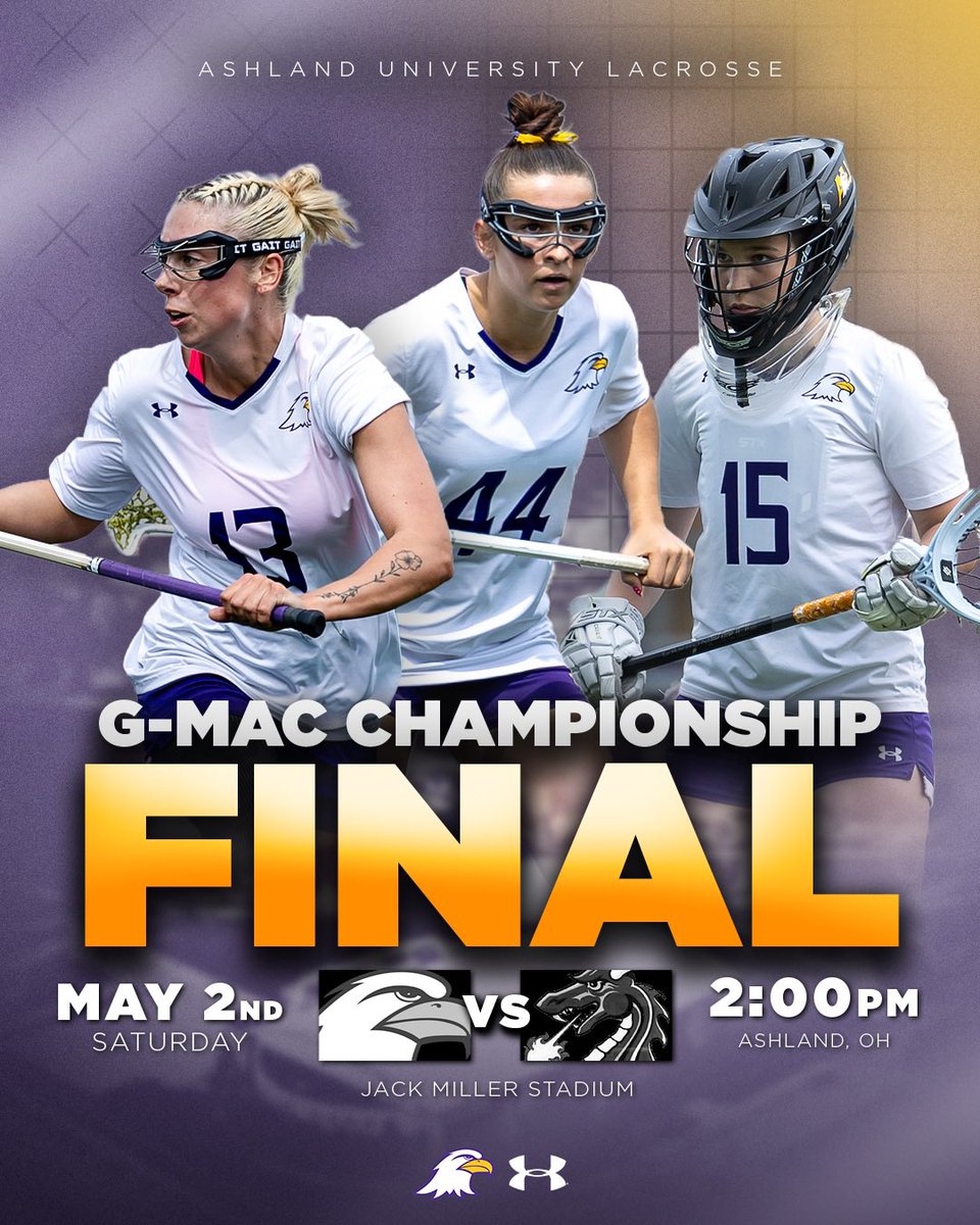 ashlandeagles_'s tweet photo. IT ALL COMES DOWN TO THIS. 🏆👀

AU Lacrosse takes on Tiffin this afternoon, hoping to secure another G-MAC title.

Click the link in our bio for tickets! No tickets can be bought at the gate or with cash. https://t.co/T8Y1hrkVFz