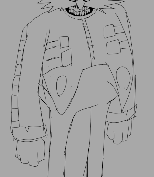 UltimaT8K's tweet photo. Gonna overhaul Sublimity's design and parts of his story. Here's a little snippet of a sketch for what i call Phase 1 Deterioration.

I should preface by saying that his old design isn't scrapped and will instead be used for Phase 2 of the Deterioration process. https://t.co/XpNyYuM7g8