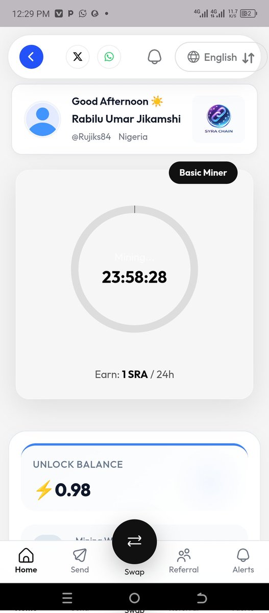 yusraruj's tweet photo. π DON'T MISS THE NEXT BIG WAVE! βοΈ
βI just started mining on #SyraChain π
ββ‘οΈ Start earning 1 SRA every 24h
π Secure & Decentralized
π± Mobile-friendly mining
βπ₯ Download Now:
https://t.co/BCsYZkSalF
βπ Use my Invite Code to join: > π w2T7czKibD https://t.co/cCjrD3DNXV