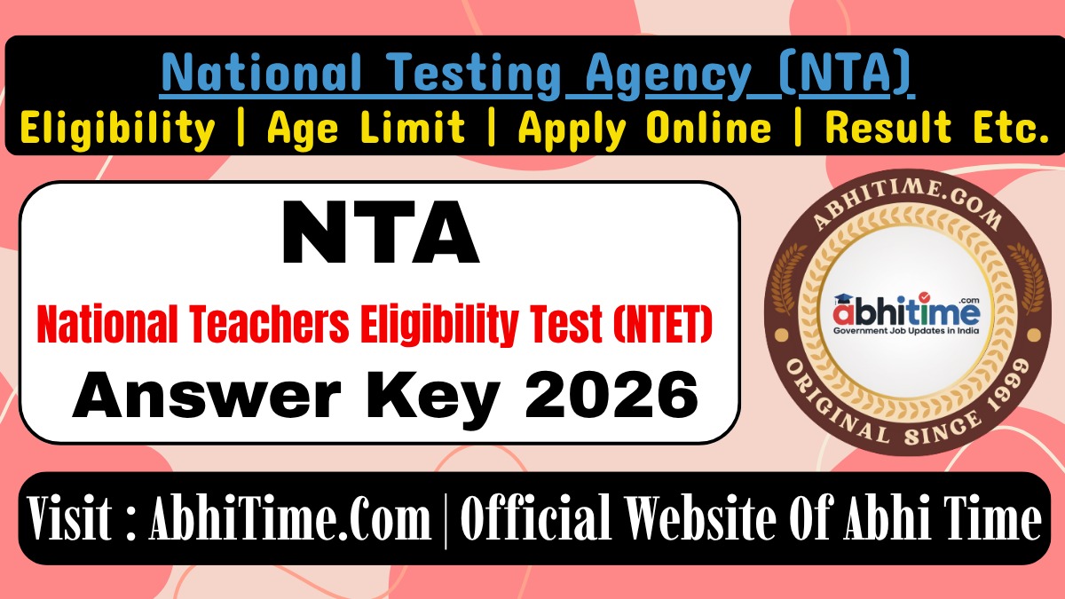Sarkaricendrain's tweet image. ☑️ NTET Answer Key 2026 Out
#AbhiTime #NTA #NTET

Click To Download : abhitime.com/2026/03/up-cne…

👉Share with Friends 👥 |