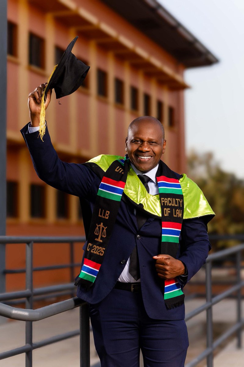 LLB done and dusted - Class of 2025, University of The Gambia!
Always believe. 
Always be patient. 
Always strive.
Always do the right thing.
It's never too late and it's never too difficult.