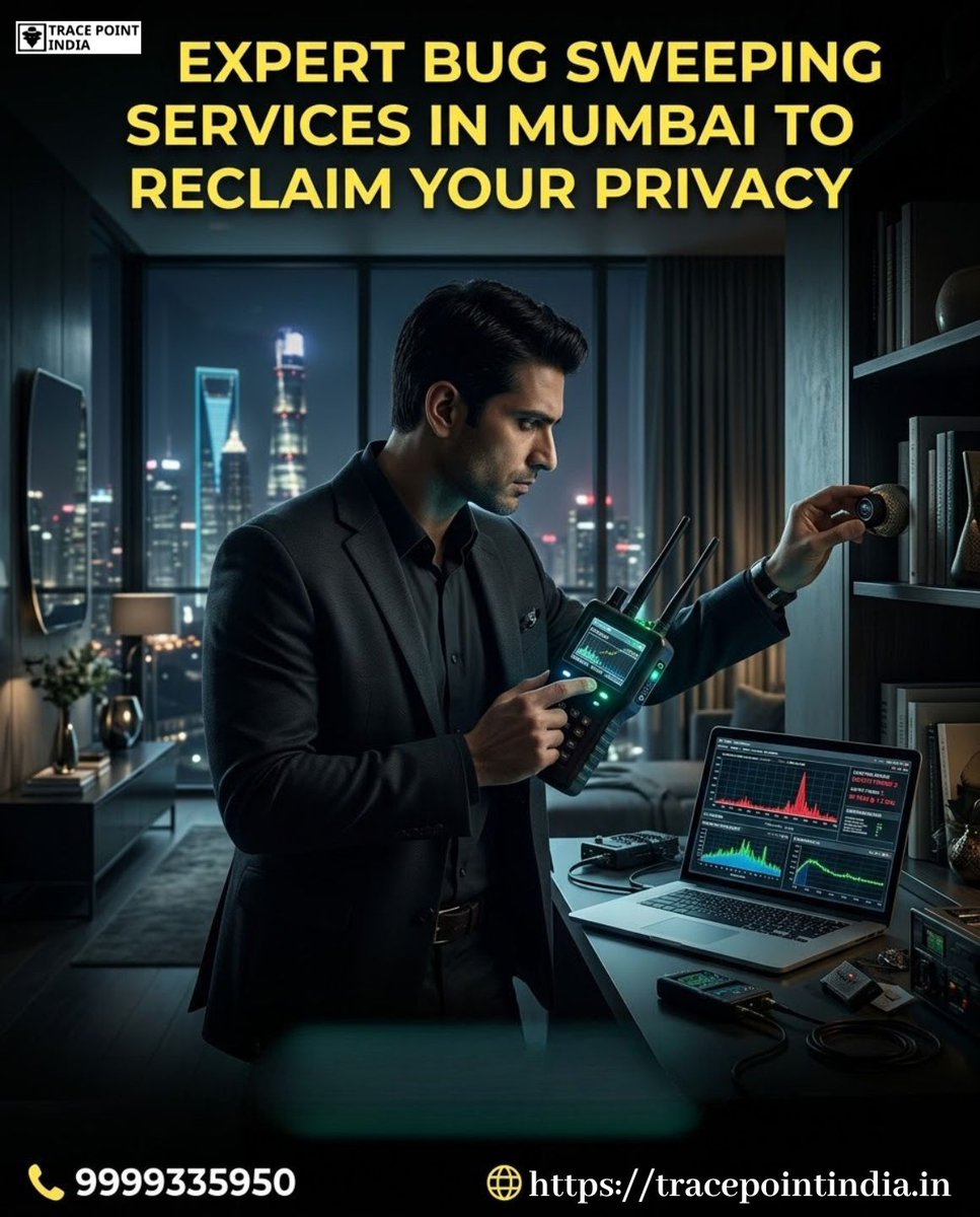 point_trace's tweet image. Suspect a hidden camera or audio bug in your Mumbai home or office? Don't rely on cheap online scanners to protect your private life.

Visit - lnkd.in/dZd9G2g5

#PrivacyProtection #Mumbai #TracePointIndia #TSCM #CyberSecurity #BugSweeping #DataSecurity