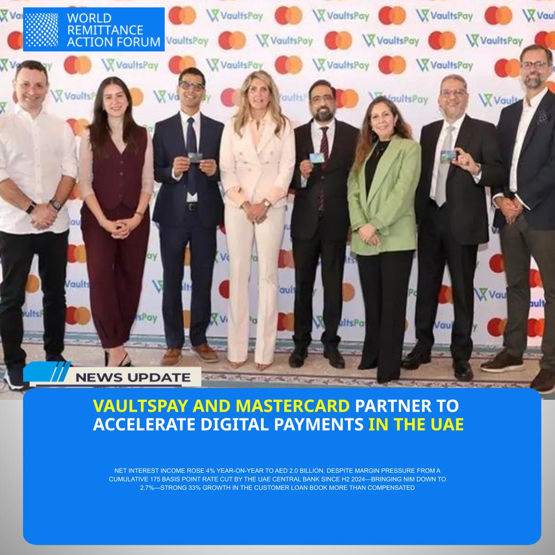UAE-based fintech firm VaultsPay has partnered with Mastercard in a strategic collaboration aimed at strengthening digital payment capabilities and advancing financial inclusion across the UAE.

#Fintech #UAE #DigitalPayments #Mastercard #FinancialInclusion #Innovation