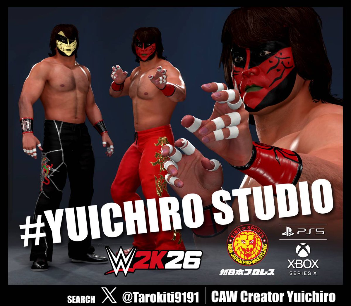CAW Creator Yuichiro デザイナーがレスラーを作る部屋 tweet media