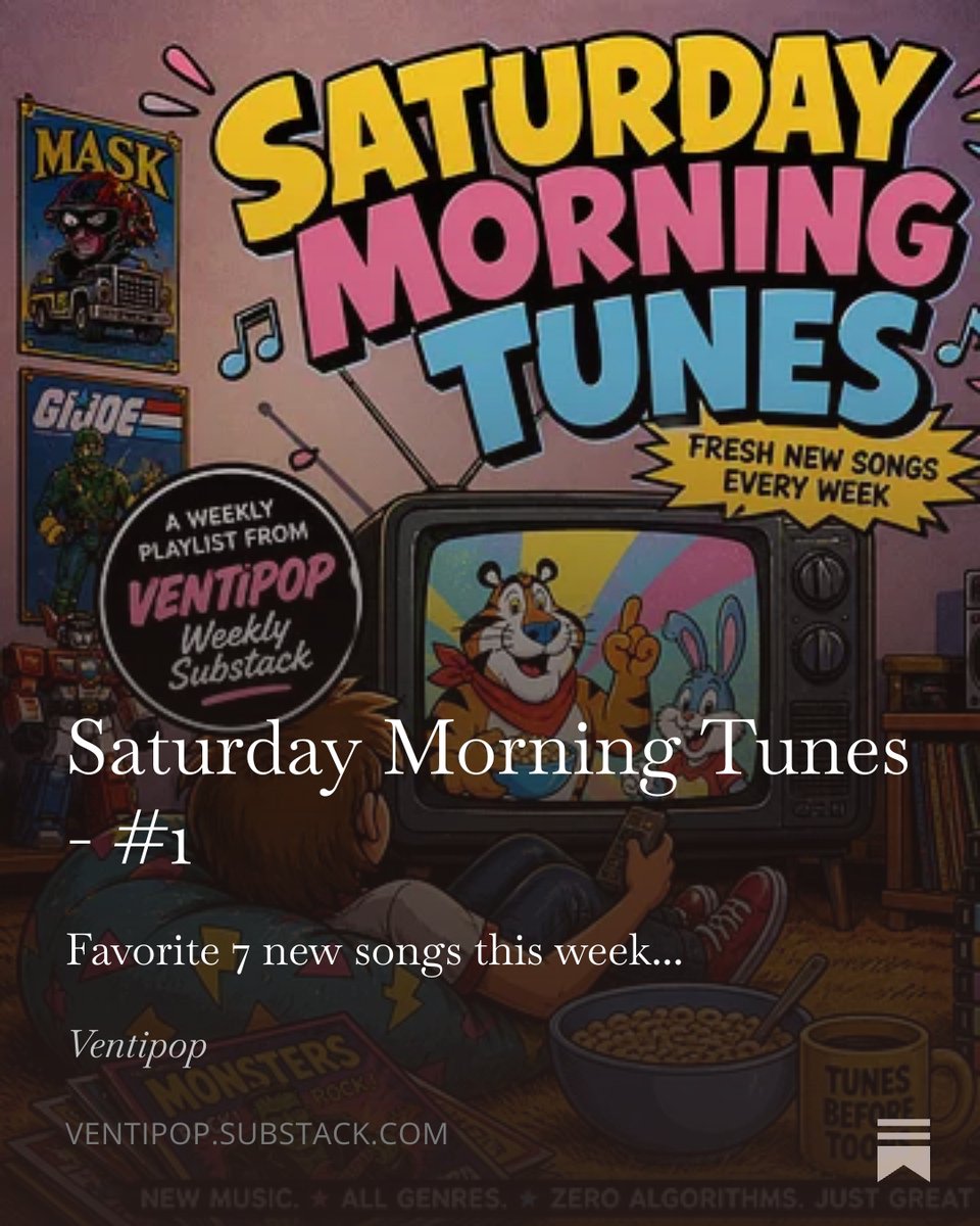 ventipop's tweet image. Saturday Morning Tunes - #1, by @ventipop - favorite new songs of the week:

open.substack.com/pub/ventipop/p… 

#newmusic #newmusicalert