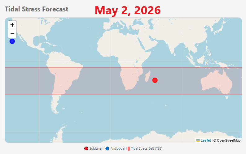 SeismoAlert's tweet image. #SeismoAlert flagged #Indonesia for moderate seismic risk, and an M 5.2 #earthquake jolted this zone today. The epicenter sits near #Tual. This zone lies within today's Tidal Stress Belt. See details on the #SeismoAlert app or visit our website: seismoalert.org
#virals