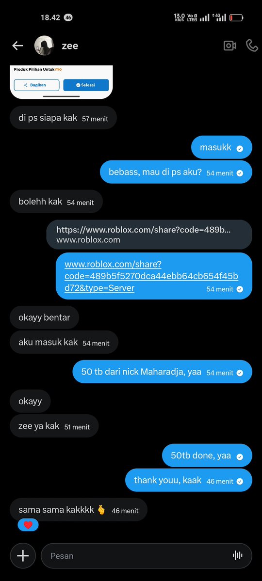 Chloésera habis kena tipu. 😔 tweet media