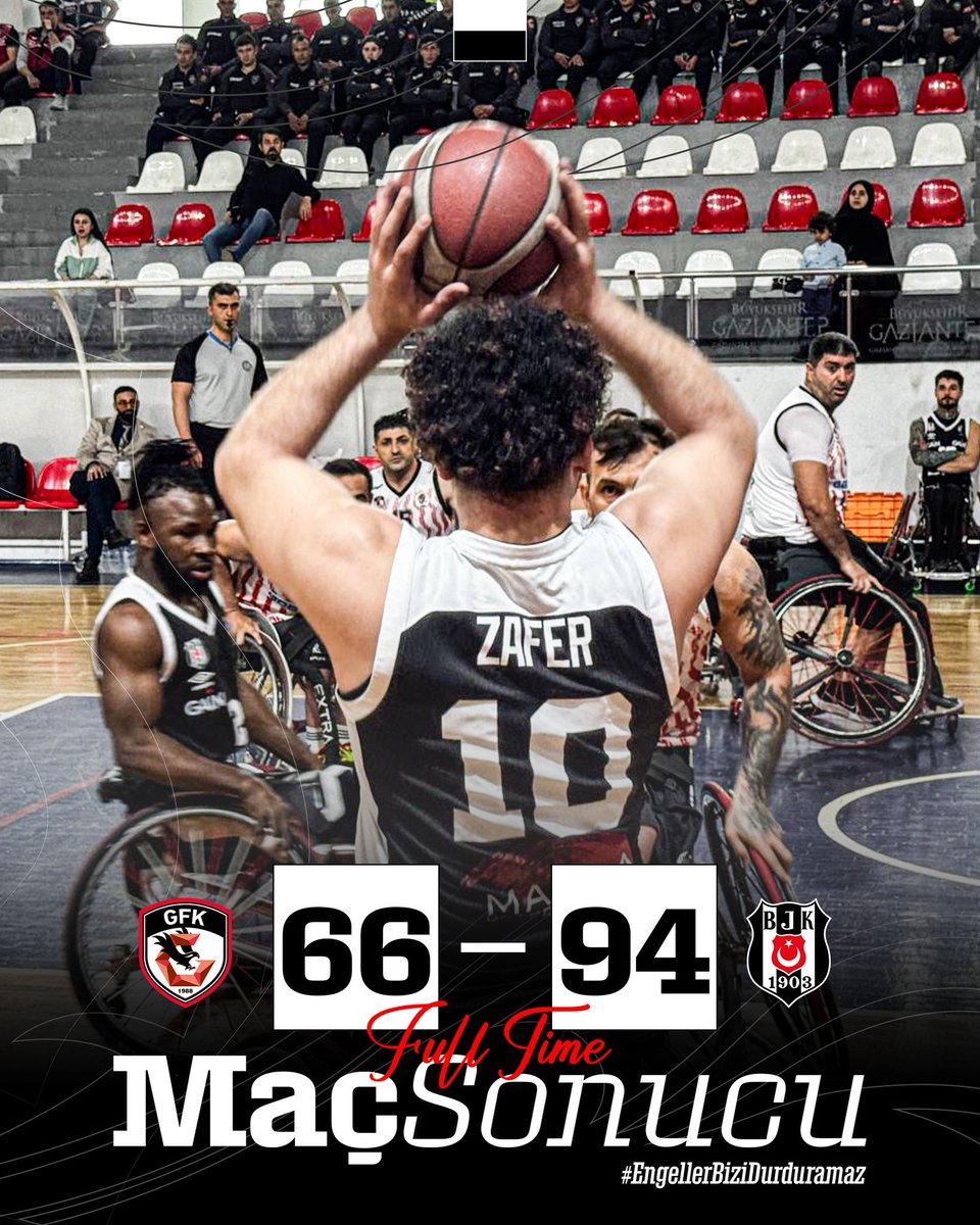 Gaziantep’te galibiyet bizim! 💪

Gazişehir Gaziantep SK 66-94 Beşiktaş 

#EngellerBiziDurduramaz 🦅