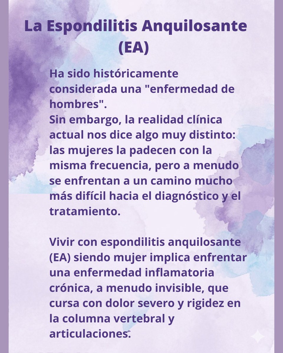 purificacionmor's tweet photo. Casi 30 años de médicos y pruebas sin respuestas. El dolor empezó a los 30 y el diagnóstico llegó recién a finales de 2022, con 59 años: #EspondilitisAnquilosante.
Vivir con una enfermedad degenerativa es ver cómo tu cuerpo de 59 años reaccionaba a veces como uno de 85. 👇 https://t.co/LDn6xKDtr2