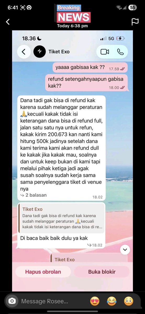 spicaludra's tweet photo. Agak takut share no rek (tapi tertera di ss-an ini)😭🙏🏻 pokoknya, tiket konser siapapun tetep hati-hati dan jangan panic buying😭🙏🏻 https://t.co/QynoQRlE8U