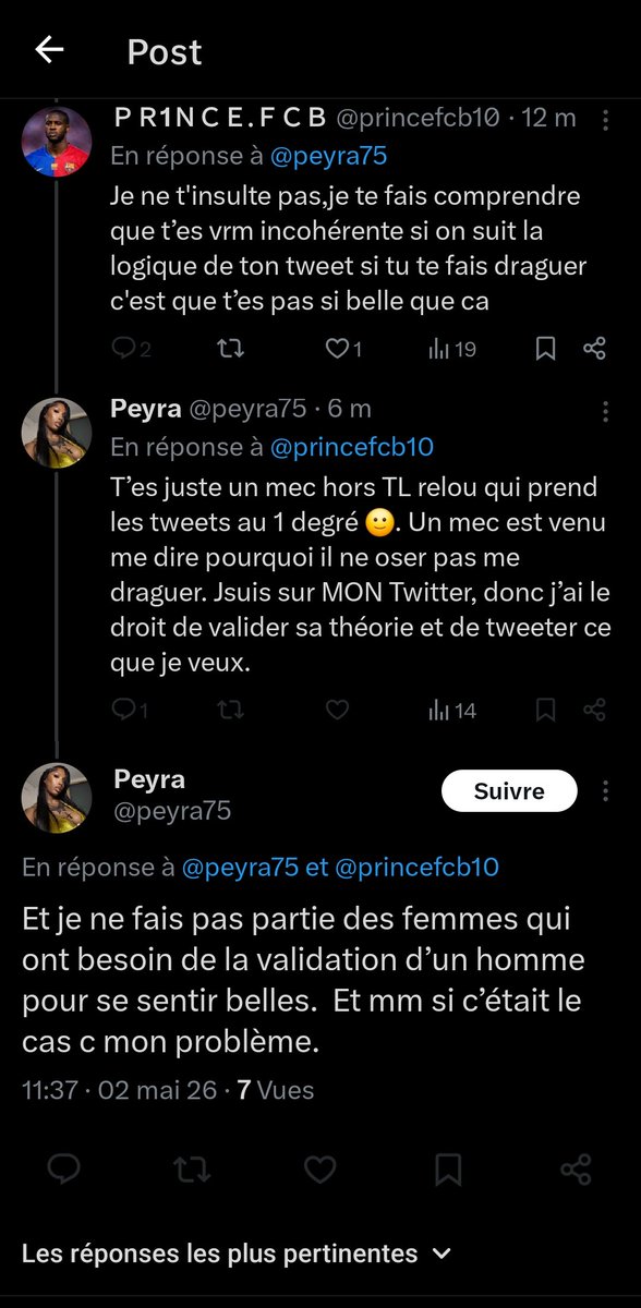 Quand elle ont tord elle bloque mdr