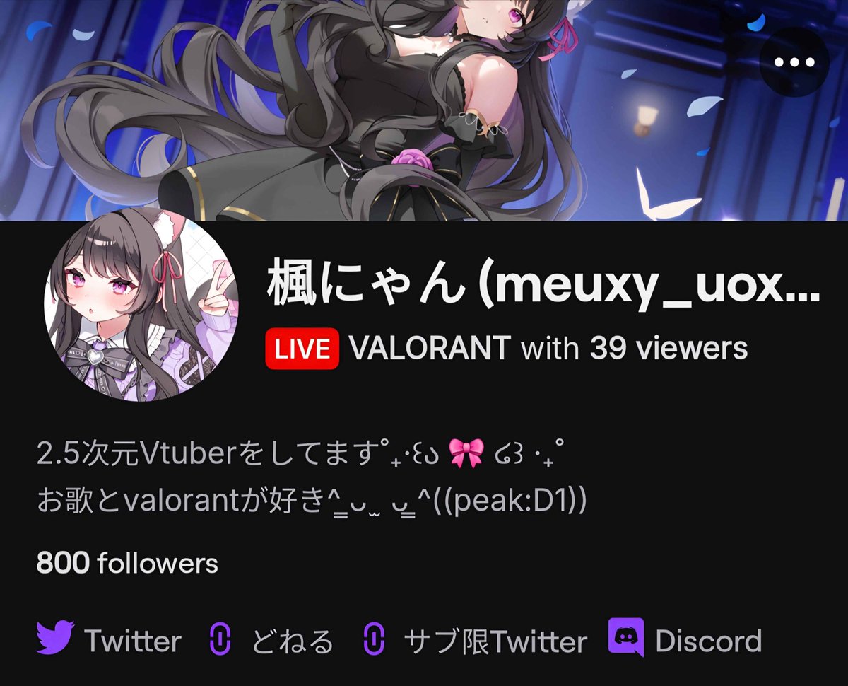 楓にゃん୨୧ 2.5次元Vtuber tweet media