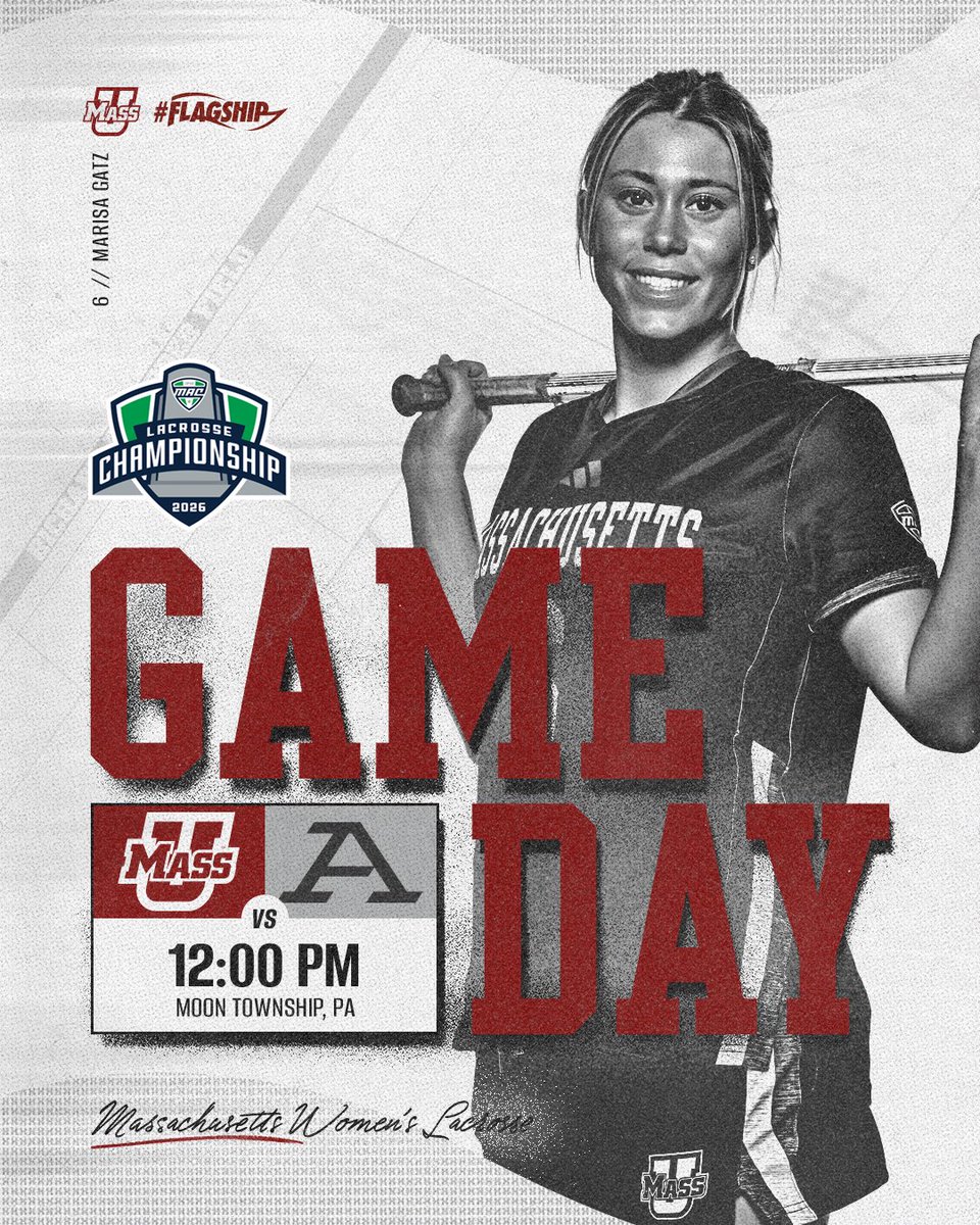 UMassLacrosse's tweet image. Wake up, it’s @MACSports Championship Game #GAMEDAY against Akron‼️

🖥️ bit.ly/4n596uA
📊 bit.ly/48w5wDO
 
#Flagship 🚩