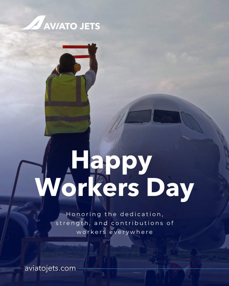 aviatojets's tweet photo. Happy International Workers Day!
#InternationalWorkersDay2026 https://t.co/PVuNp6atO5