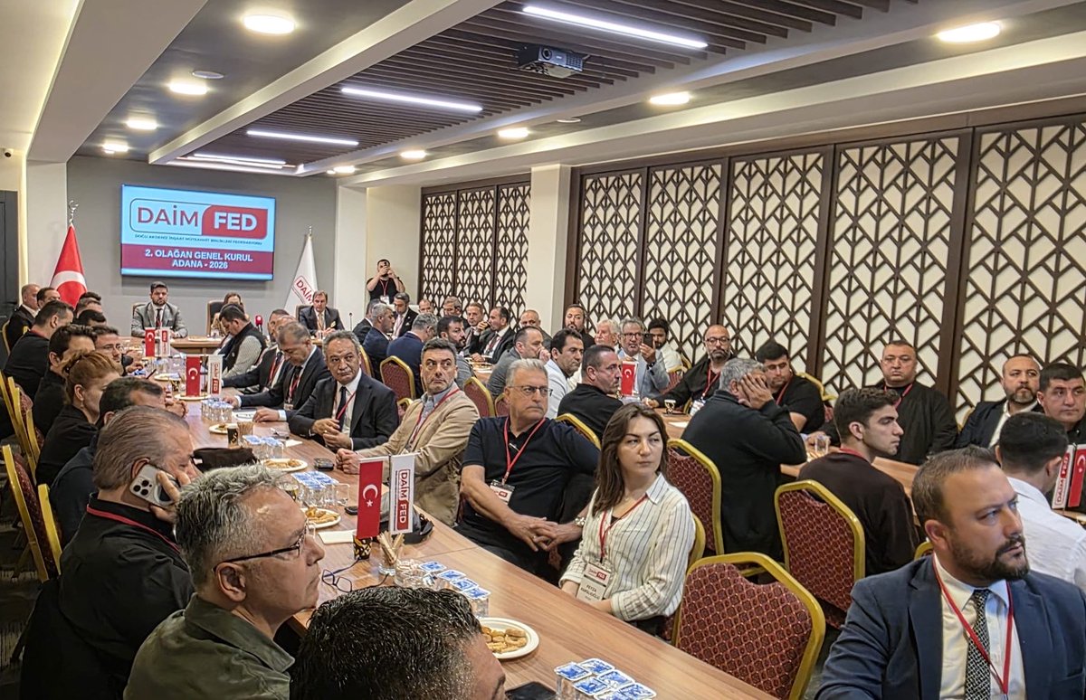 fdemetsari's tweet photo. Divan başkanlığını yürüttüğüm,   Doğu Akdeniz İnşaat Müteahhit Birlikleri Federasyonu’nun (DAİMFED) genel kurulunda yeniden başkan seçilerek güven tazeleyen Sayın Mustafa Karslıoğlu’nu ve yeni yönetimde görev alan tüm arkadaşlarımızı gönülden tebrik ediyorum.
Kendilerine görevlerinde üstün başarılar diliyor, alınan kararların sektörümüze ve bölgemize hayırlı ve bereketli olmasını temenni ediyorum.@daimfed