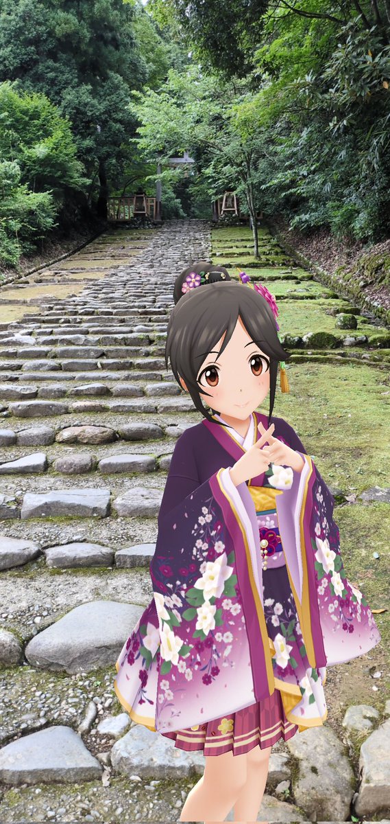 HbMonq's tweet photo. あずきちゃんと平泉寺白山神社に行った時のお写真1
#デレステAR
#デレスポAR
#桃井あずき
#平泉寺白山神社 https://t.co/nUsxvSmNHG