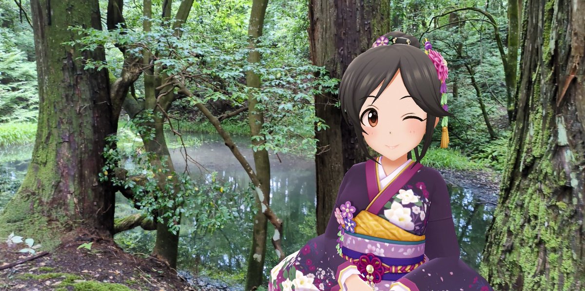 HbMonq's tweet photo. あずきちゃんと平泉寺白山神社に行った時のお写真２
#デレステAR
#デレスポAR
#桃井あずき
#平泉寺白山神社 https://t.co/59Qb61xO1S