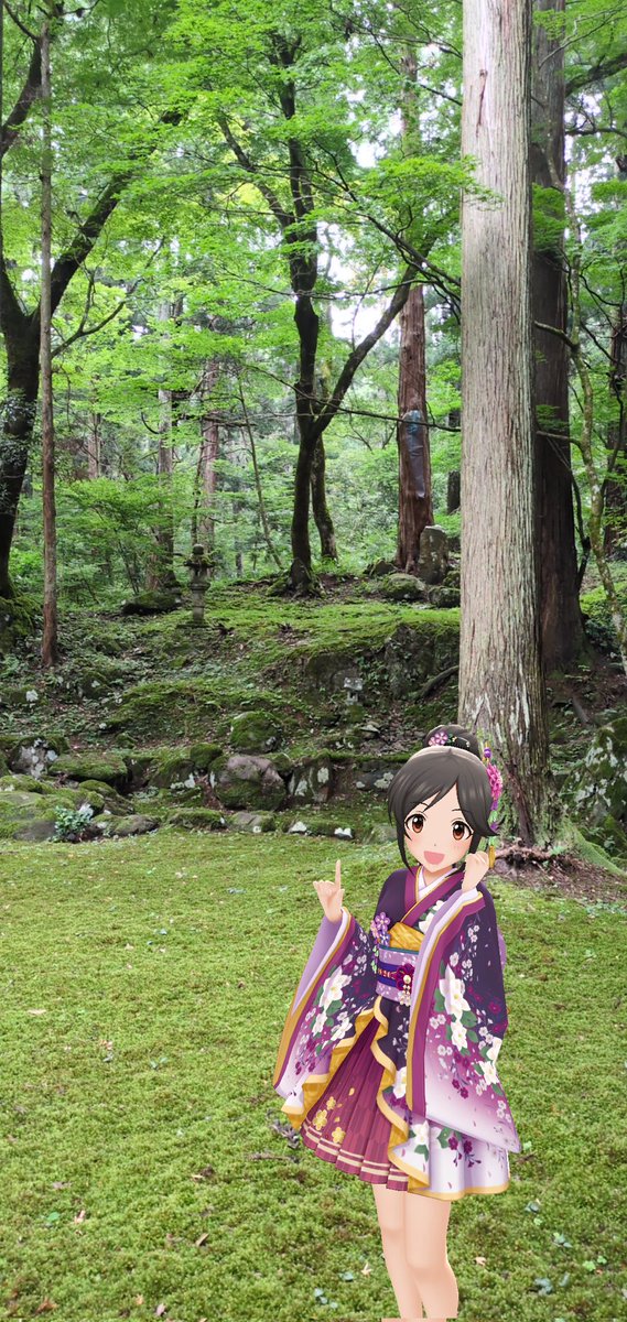 HbMonq's tweet photo. あずきちゃんと平泉寺白山神社に行った時のお写真２
#デレステAR
#デレスポAR
#桃井あずき
#平泉寺白山神社 https://t.co/59Qb61xO1S