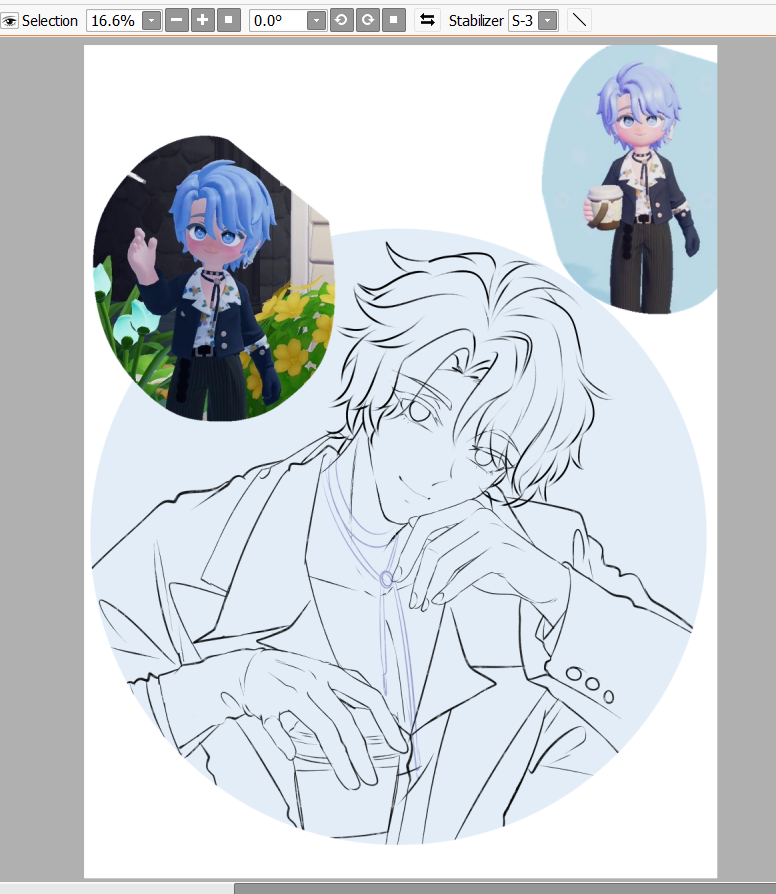 hanidiartchaa's tweet image. akhirnya aku menggambar cogan hot lagi 😭🖐️
#wip #cms #heartopia