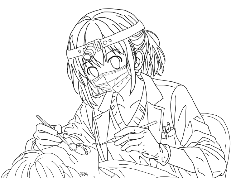 AtelierClutch's tweet image. This drawing depicts a dentist at work in her dental clinic. I created it to commemorate Dentist Day in Japan, which is observed on May 2 by the Japan Dental Association.
#roughsketch #drawing #dentist