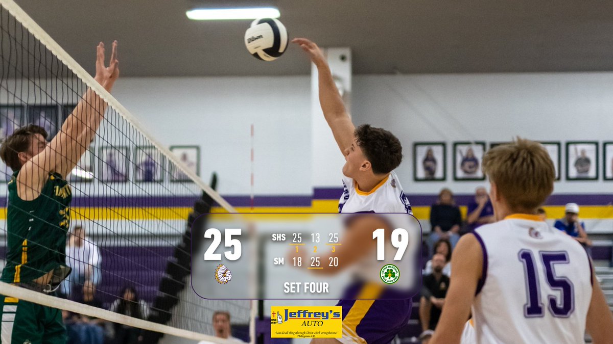 Warriors defeat Shawe Memorial 25-19, 13-25, 25-20, 25-19 Friday night! Great team effort in Set 4! JV Warriors also won 25-17, 24-26, 15-8! #GoWarriors #ScottsburgVolleyball
