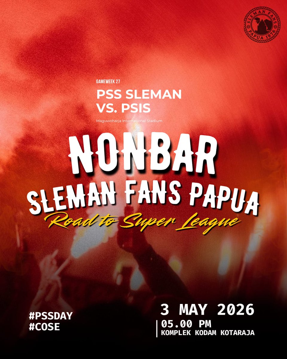 SLEMAN FANS PAPUA tweet media