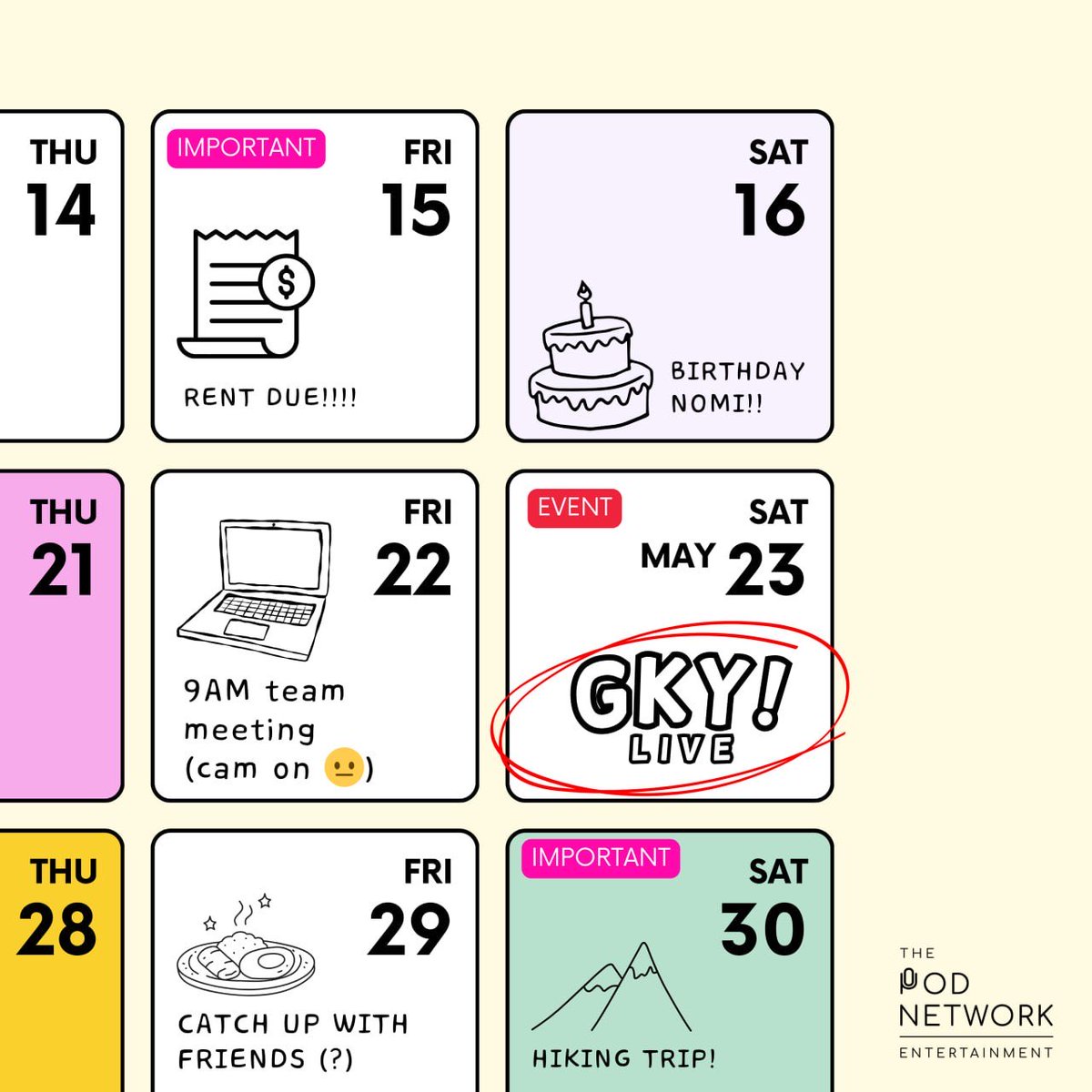 gkypod's tweet photo. Some days are about the deadlines. Some days are about achieving side quests. Some days… you’re just figuring it out.

Your 20s aren’t meant to be one straight path — it’s a mix of everything in between.

Mark your calendars. May 23. GKY! Live.

#GKYLive https://t.co/Qj4miTleBK