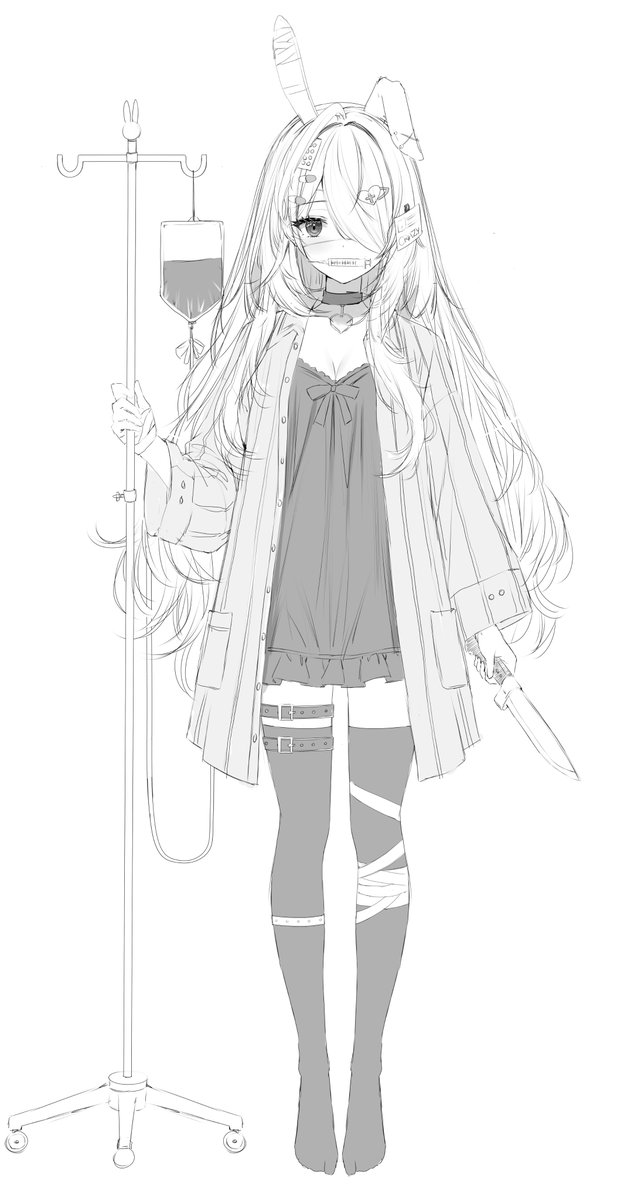 Crys_Illust's tweet photo. Avatar sketch 💉🔪 https://t.co/KJ9HfFzZBr