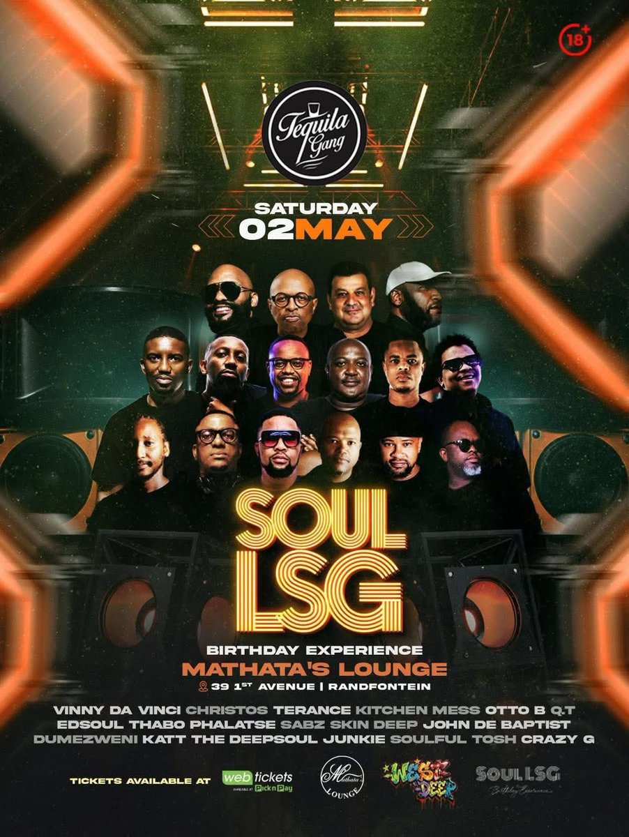 VinnyDaVinci's tweet photo. TODAY!!!

Saturday 02 May 2026

📍 CON HILL Braamfontein ((14:00 - 15:00)) #GoodMorning

📍 MATHATA’S LOUNGE Randfontein ((18:00 - 19:00))

📍 TRUTH Midrand ((20:45 - 21:45)) #OorOutdoorExperience

📍 AND CLUB Newtown ((01:00 - 03:00)) #WorldWithoutEnd

#GoodVibesONLY

REPOST!!! https://t.co/htljGTWqt3