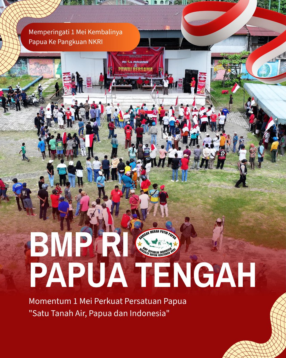 SatriaFikr59104's tweet image. Luar biasa! Seluruh rangkaian kegiatan 1 Mei di Papua berjalan aman dan damai. Ini bukti kuatnya persaudaraan kita. Mari jaga semangat satu Tanah Air, Papua adalah bagian tak terpisahkan dari Indonesia! #BMPRI #PapuaDamai #NKRI
#Papualndonesia #MerahPutih