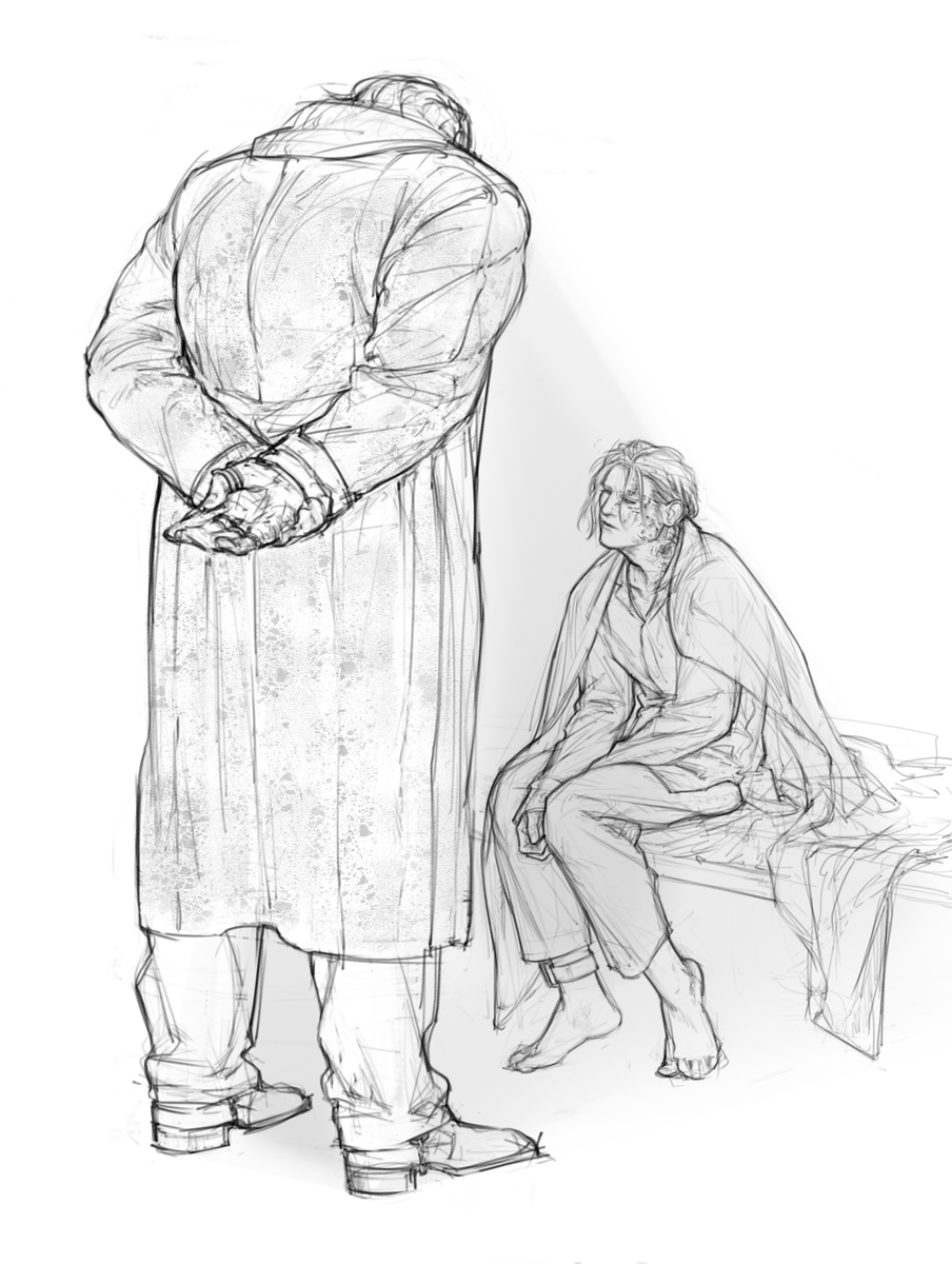 SleeptilIdie's tweet photo. #re9
#victorgideon x #zeno
Special experimental subject.
In which the Connections left Zeno to Gideon's mercy. https://t.co/kYUhePFt28