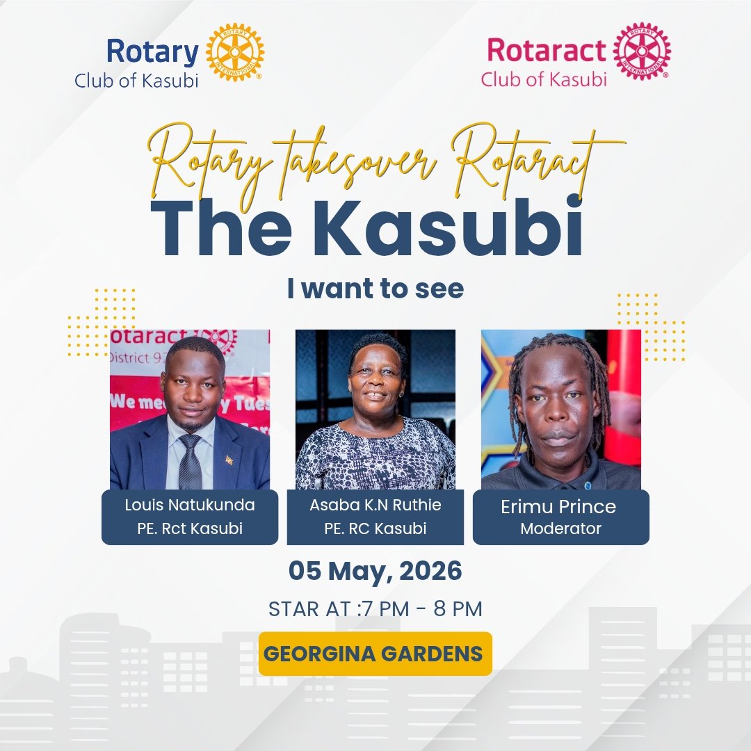 KasubiRotary's tweet photo. Welcome to the youth service month
RC Kasubi takes over @KasubiRotaract in shaping the future of Kasubi we want to see as a family at the hill
#RotaryEyamba | #RotaryKonyo
#AmasiroPost
#RCKasubi | #RctKasubi https://t.co/yWemlMyUvP